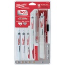Milwaukee Sawzall Reciprocating Demolition Blade 12pc Set