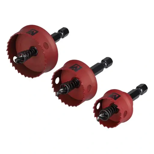 [HIHSKITMET] Morse Impact Hole Saw Kit 3pc Metric