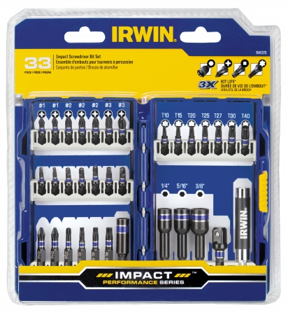 Irwin Industrial 33pc Impact Screwdriver Set