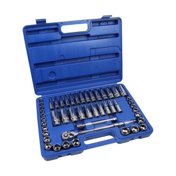 [BER1370] US PRO 50pc 3/8"Drive Metric/AF Socket Set