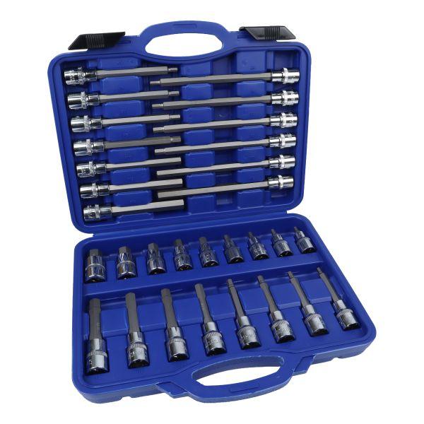 [BER3229] US Pro 30pc 1/2" Drive Hex Bit Sockets