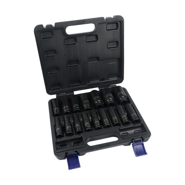 [BER7536] US PRO 16pc 1/2" Drive 12PT European Impact Sockets