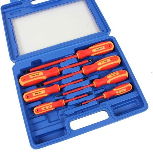 [BER1606] US PRO 7pc VDE Insulated Electricians Screwdriver Set