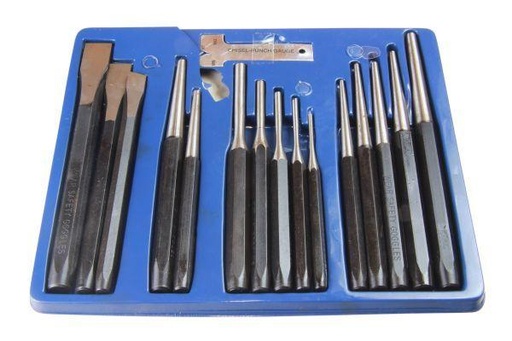 [BER2071] US PRO 16pc Punch & Chisel Set