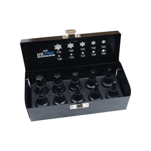 [BER2087] US PRO 10pc 1/2" Drive Impact Torx Bit  Socket Set
