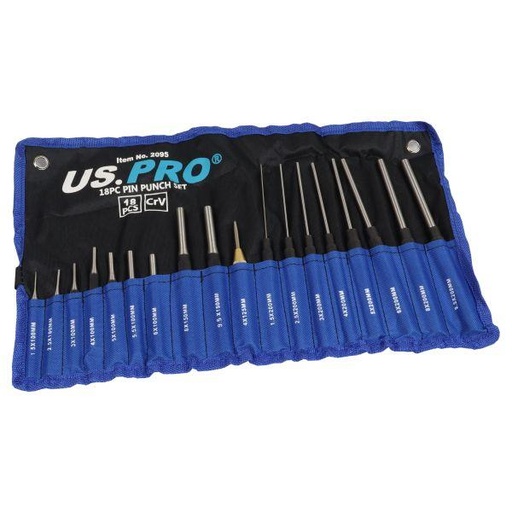 [BER2095] US PRO 18pc Pin Punch Set