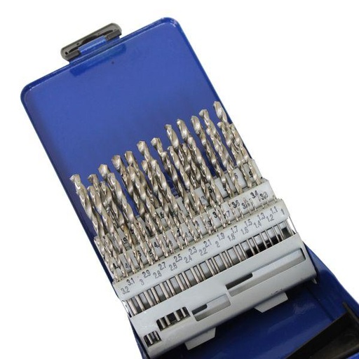 [BER2412] US PRO Bergen 51pc HSS Metric Ground Drill Bit Set