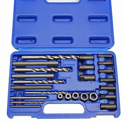 [BER2632] US PRO 25pc Screw Extractor Drill and Guide Set