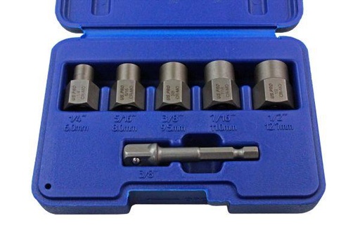 [BER2633] US PRO 6pc Bolt Extractor Set