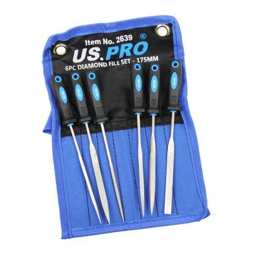 [BER2639] US PRO 6pc Diamond File Set 175mm