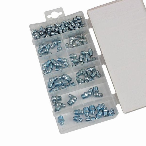 [BER2894] 110pc Assorted Metric Grease Nipple Fittings Set