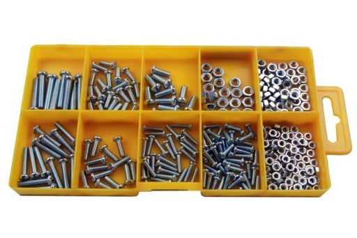 [BER2950] US PRO 275PC ASSORTED METRIC MACHINE SCREWS & NUTS