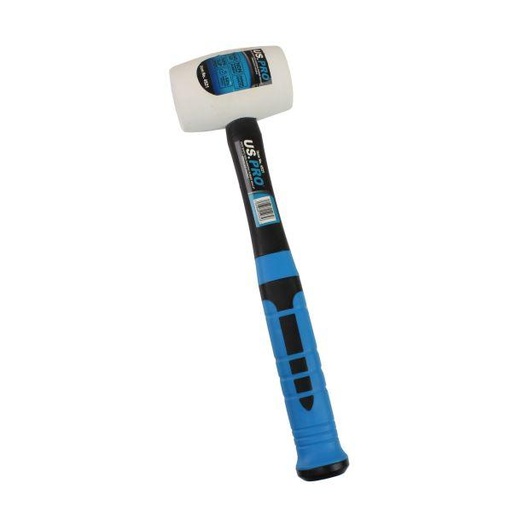 [BER4521] US PRO 16oz White Non Marking Rubber Mallet Fibreglass Handle