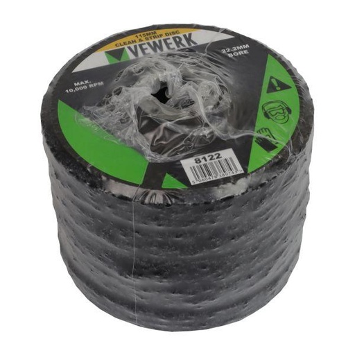 [BER8122] Vewerk 115mm Clean & Strip Discs Pk5