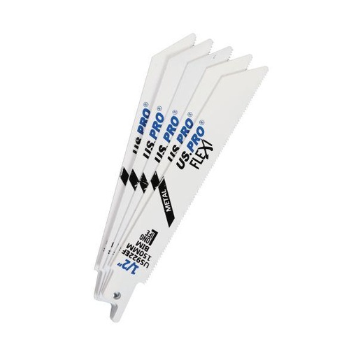 [BER9134] US PRO 150mm Reciprocating Saw Blade For Metal S922EF Pack 5