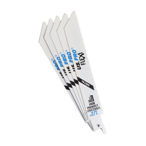 [BER9135] US PRO 150mm Reciprocating Saw Blade For Metal S922BF  Pack 5
