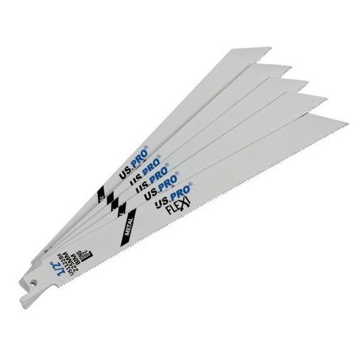 [BER9136] US PRO 225mm Reciprocating Saw Blade for Metal S1122BF Pack 5