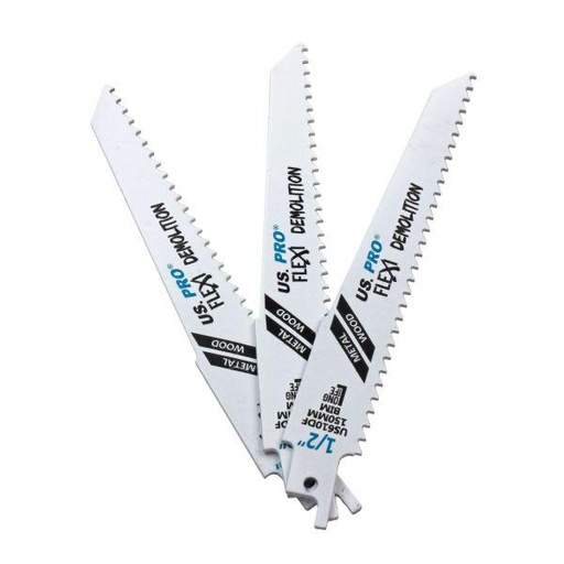 [BER9165] US Pro S610DF 150mm Reciprocating Saw Blade for Wood & Metal Pack of 5