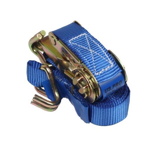 [BER9223] US PRO RATCHET TIE DOWN STRAP 25mm X 5M X 800Kg