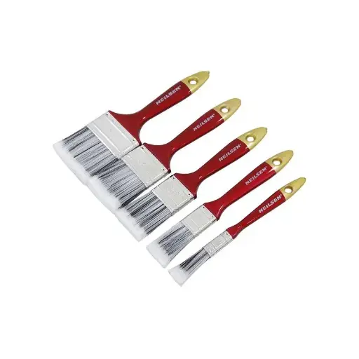 [CT0668] 5pc Paint Brush Set Wooden Handles