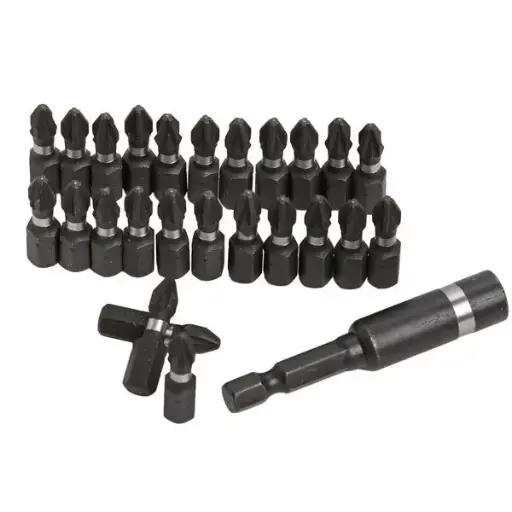 [CT5249] Neilsen Pz2 X 25mm Impact Bit 25pc Tub