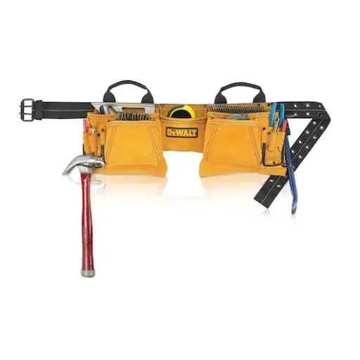 [DEWDG5372] Dewalt 12 Pocket Carpenter's Suede Tool Apron