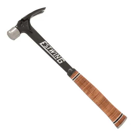 [EST-E15S] Estwing 15oz Smooth Face Ultra Series Framing Hammer with Leather Grip