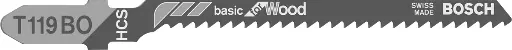 [JT119BO] Bosch Jigsaw Blades Basic for Wood T119BO