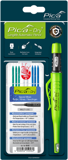 [PICA30404] Pica Dry Bundle (1 x 3030 Pencil + 1 x 4040 Refills) Blister Packed