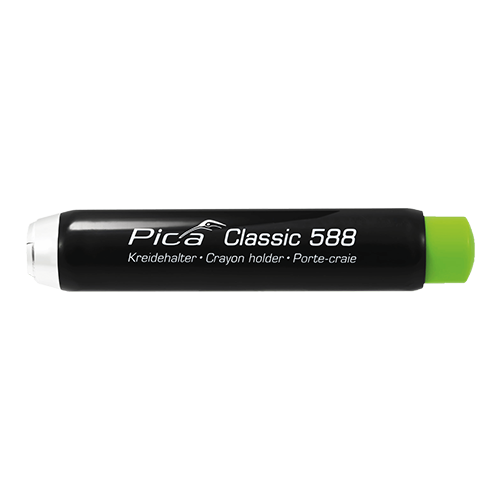 [PICA588-10] Pica Classic Crayon Holder, Colour Black With Round Metal Clutch