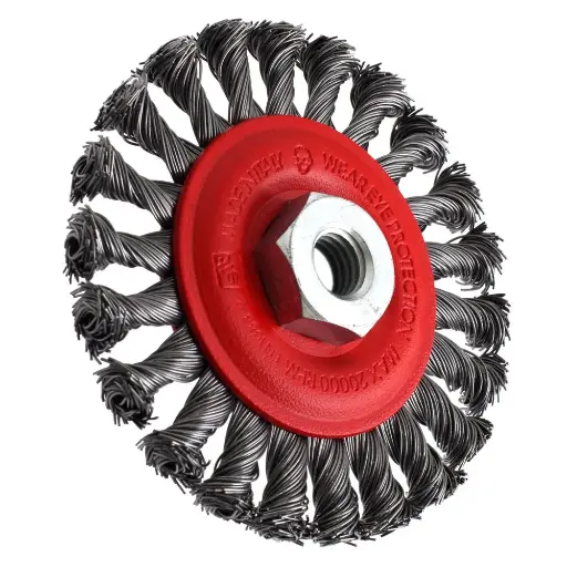 [PJW-0500] SIT 115mm x M14 Steel Twist Knot Wheel Brush U115