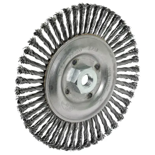 [PJW-0515] SIT 150mm x M14 Steel Twist Knot Wheel Brush UZ150