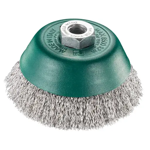 [PJW-0928] SIT 100mm x M14 Steel Crimped Cup Brush T100