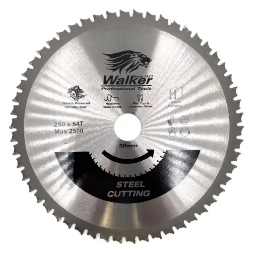 [PJW-CM250/54S] 250mm x 30 x 54T TCT STEEL CUT SAW BLADE 2.2 Kerf