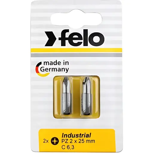 [PJW-F021-022-41] Felo PZ2 x 25mm Impact Screwdriver Bit  Pack of 2