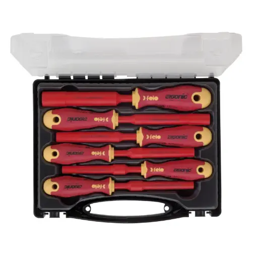 [PJW-F419-106-36] Felo 41910636 6 pc VDE M Tec Ergonic Screwdriver Set in Case