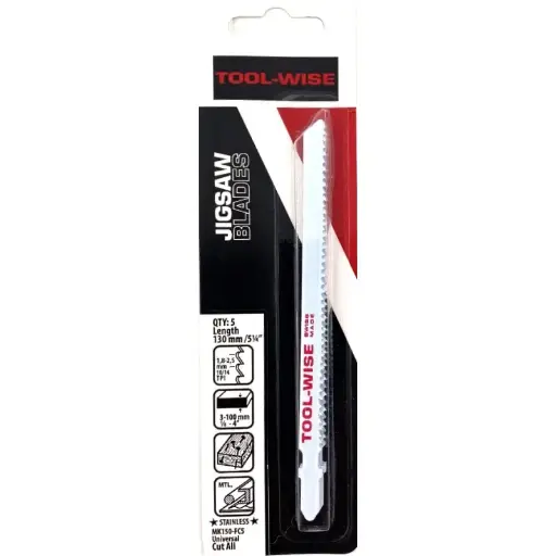 [PJW-MK150FC5] PTI 132mm 10-14 Vari Pitch BM Milled Jigsaw Blade - Pack 5