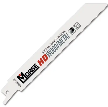 [PJW-RB6501014T50] Morse RB6501014T50 150mm (6) 10/14tpi Bi Metal Reciprocating Saw Blades