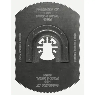 [PJW-SBM0037] Surebuild 80mm x 60mm 4 Edge Multitool Sawblade for Metal, Wood & Plastics