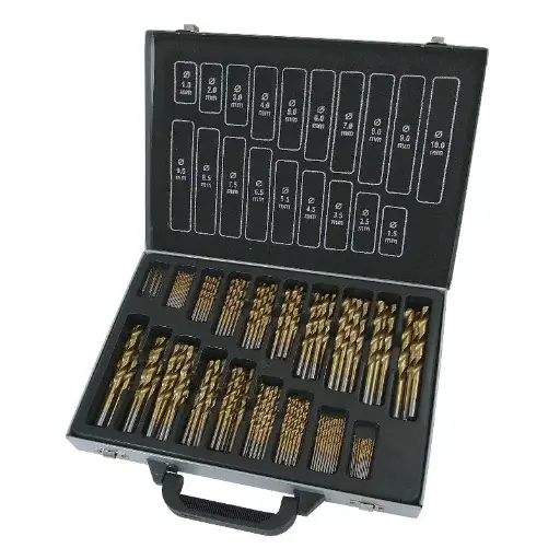 [PTI0133] PTI 170pc Tin Coated HSS Drill Bit Set