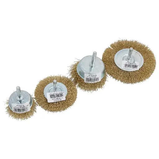 [PTI0365] PTI 24pc Wire Brush Set Display with 1/4" Shank