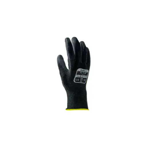[SG201-11] Aurelia Black Size 11 PU Palm Coated Gloves - Pack 10