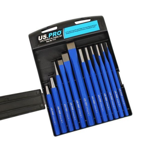 [BER7117] 12PC PUNCH & CHISEL SET