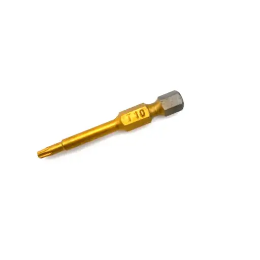 [GER-1671-10-50TIN] 1/4 Hex -TX 10 TitaniumTorx Bit x 50mm