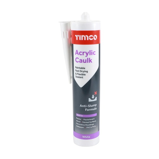 [NON-732871] Timco White Acrylic Caulk 300ml