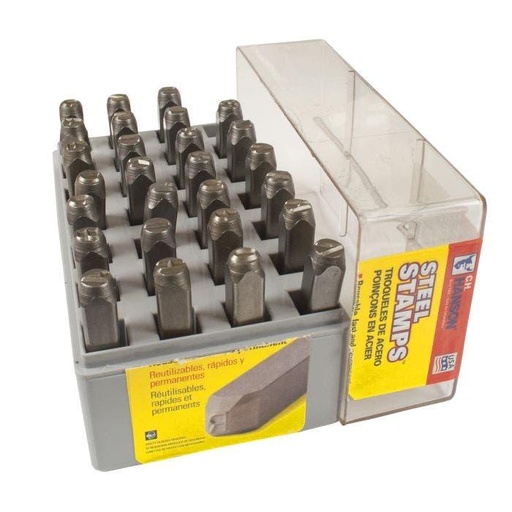 [NON-HAN20200] HANSON 1/8" STEEL NUMBERS -27 PCS