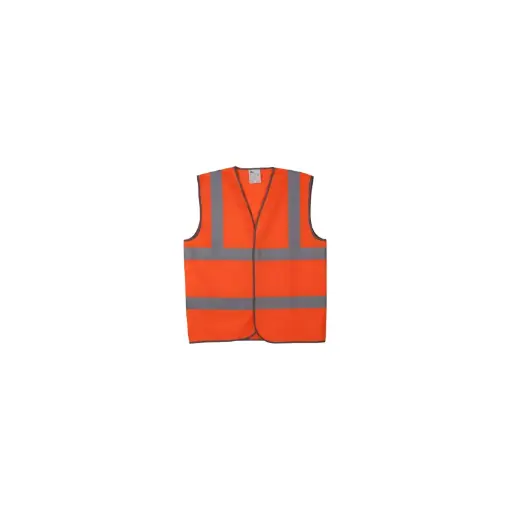 [VIZWCO-S] HI-VIZ ORANGE WAISTCOAT SMALL