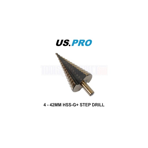 [BER7120] US Pro 4-42mm HSS-G+ Step Drill