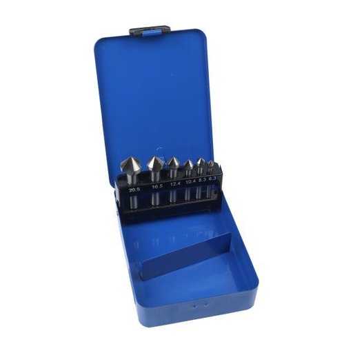 [BER2638] US Pro 6pc Tapered HSS Countersink Set