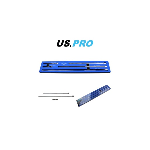 [BER4031] 5pc 3/8" Dr Extra Long Extension Bar Set